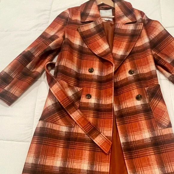 NVLT Plaid Print Overcoat - Picture 7 of 13